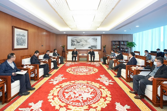 舒印彪鄧建玲會見哈電集團(tuán)董事長曹志安、總經(jīng)理吳偉章