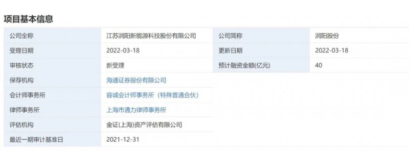 40億登錄科創(chuàng)板！潤(rùn)陽(yáng)股份擬募資投建5GW異質(zhì)結(jié)+5萬(wàn)噸多晶硅項(xiàng)目！