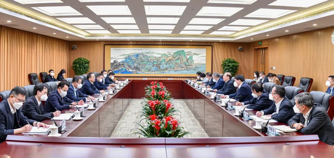 鄒磊、劉明勝與國家電網(wǎng)董事長辛保安、總經(jīng)理張智剛會談