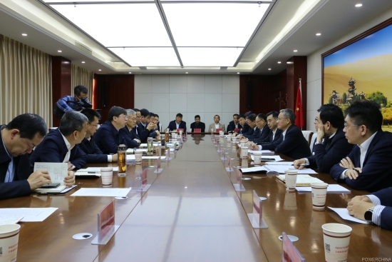 中國電建黨委副書記、總經(jīng)理王斌與酒泉市主要領導會談