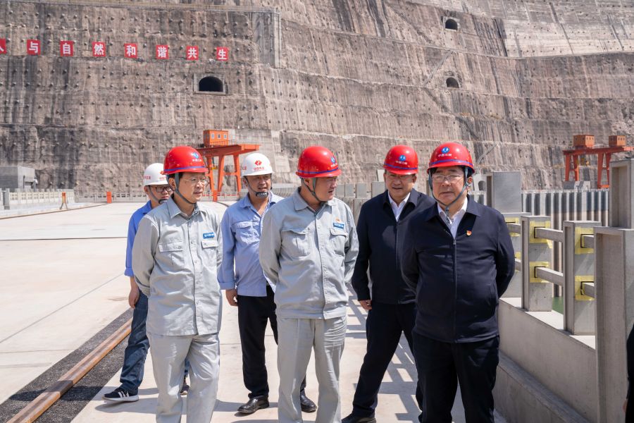 國資委黨建局局長、央企團(tuán)工委書記姚煥調(diào)研白鶴灘水電站