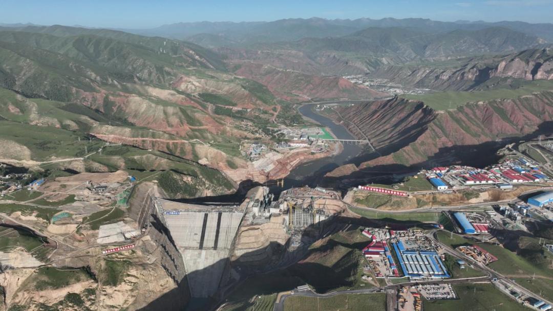 黃河流域在建海拔最高裝機最大水電站建設(shè)取得重大進(jìn)展