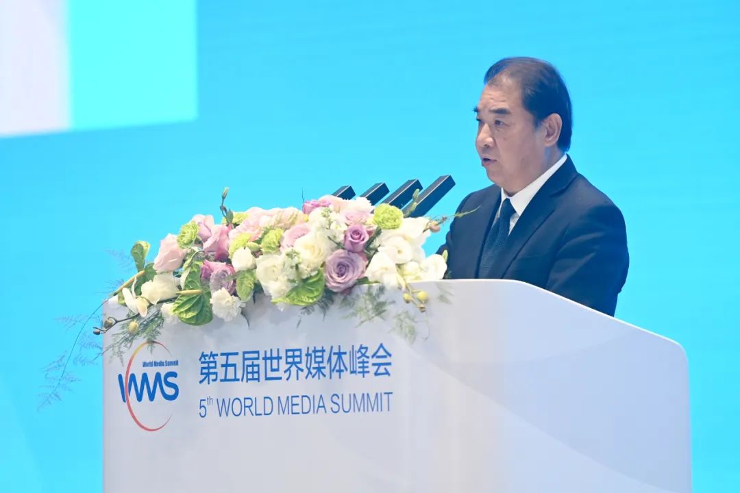 南方電網(wǎng)公司董事長(zhǎng)、黨組書記孟振平在第五屆世界媒體峰會(huì)上作主旨發(fā)言