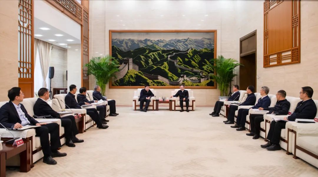 大唐集團董事長、黨組書鄒磊與國家電網(wǎng)董事長、黨組書記張智剛會談