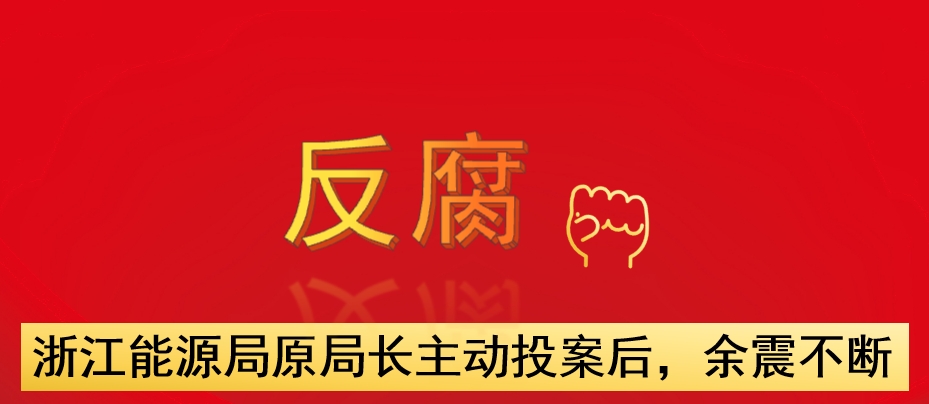 浙江能源局原局長(zhǎng)主動(dòng)投案后，余震不斷